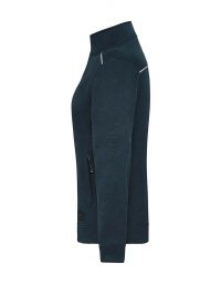 Damen Workwear Knitted Fleece Jacke Solid